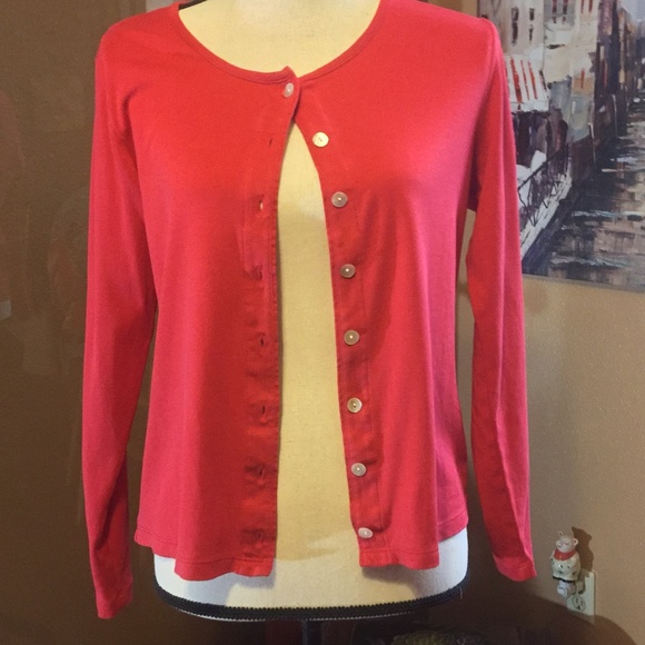 ll bean pima cotton cardigan